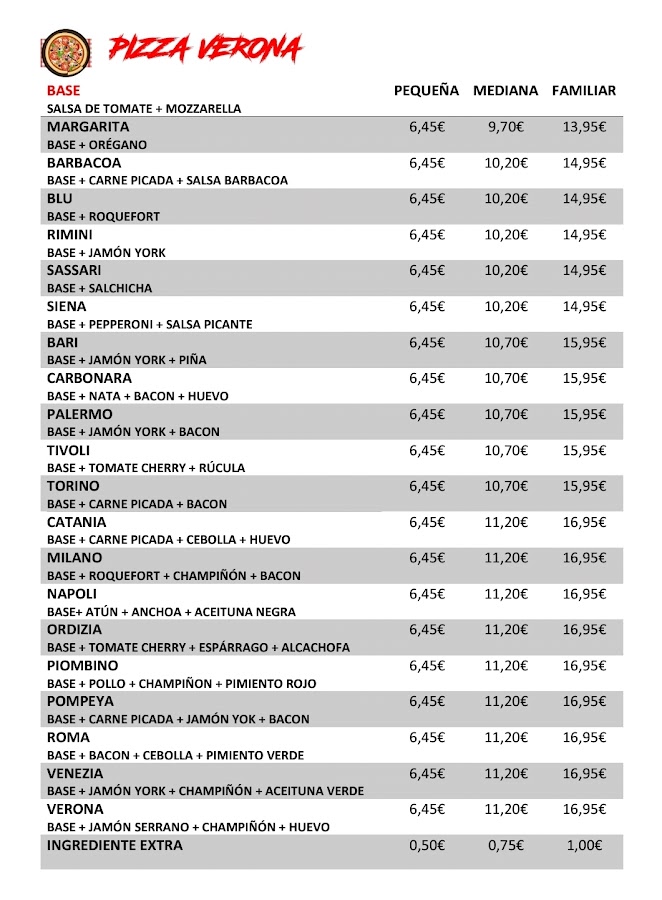 Pizza Verona
