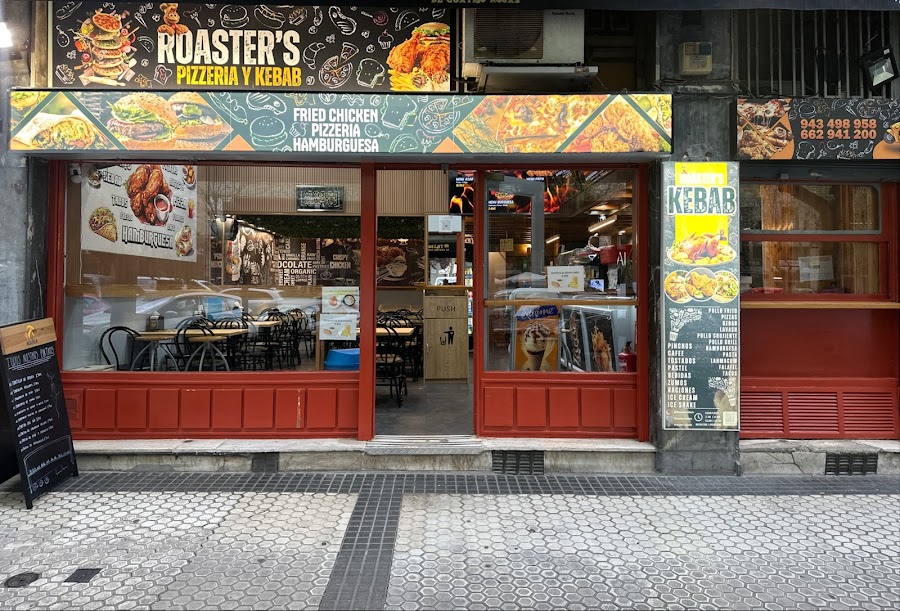 Roaster's Pizzeria,Pollo Frito,Kebab -San Sebastián